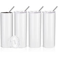PYD Life Sublimation Skinny Tumbler | 20oz Straight Stainless Steel 4 Pack