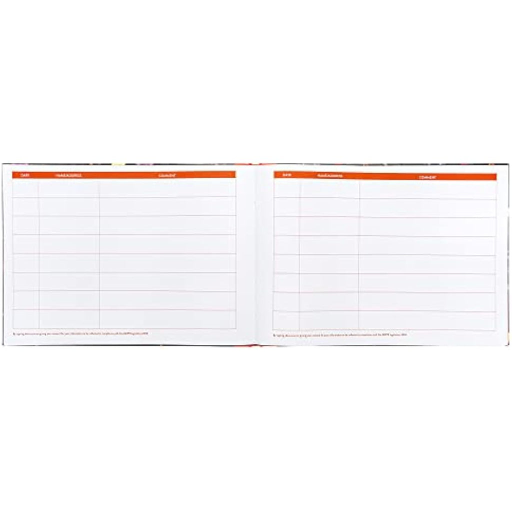 Pukka Pad Bloom A4 Visitors Book – 768 Entry Spaces – 120GSM Floral Hardcover