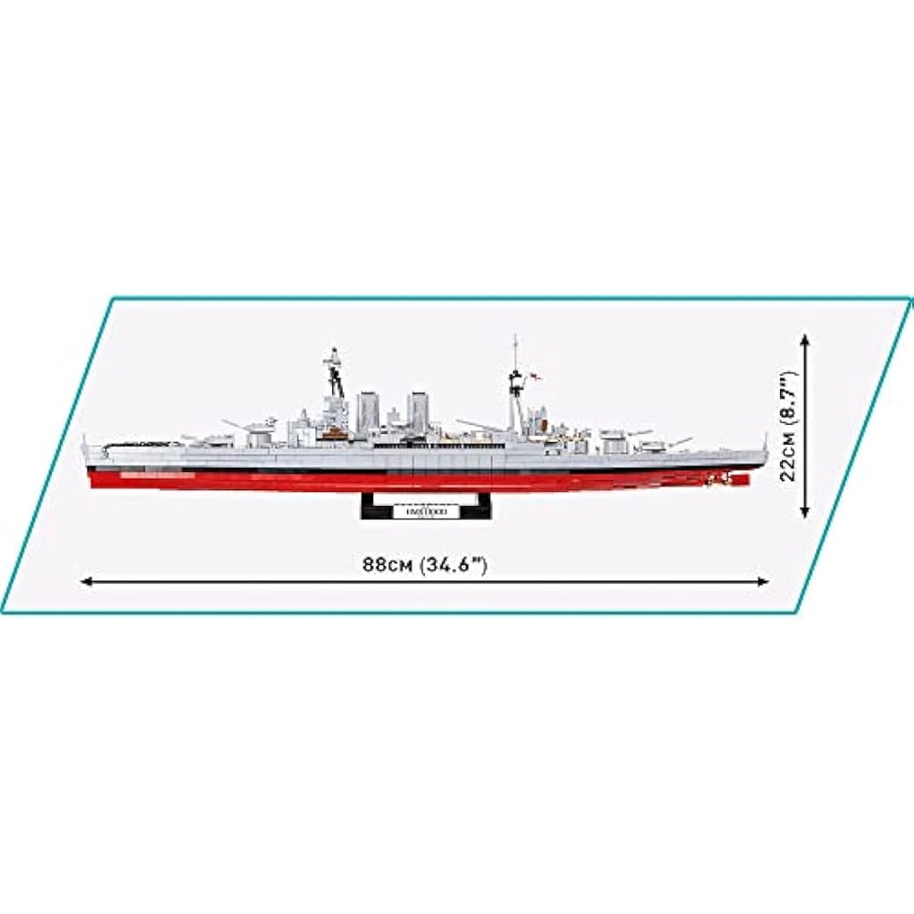 COBI HMS Hood Model Ship Building Blocks - Military Naval History Set