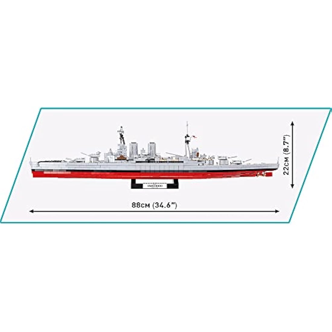 COBI HMS Hood Model Ship Building Blocks - Military Naval History Set