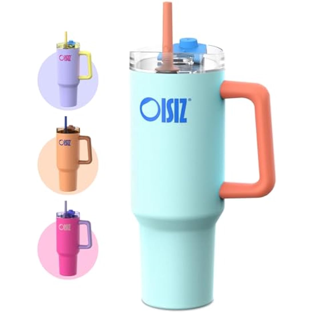 Oisiz 40oz Insulated Tumbler with Handle | Leak Proof Stainless Steel Mug