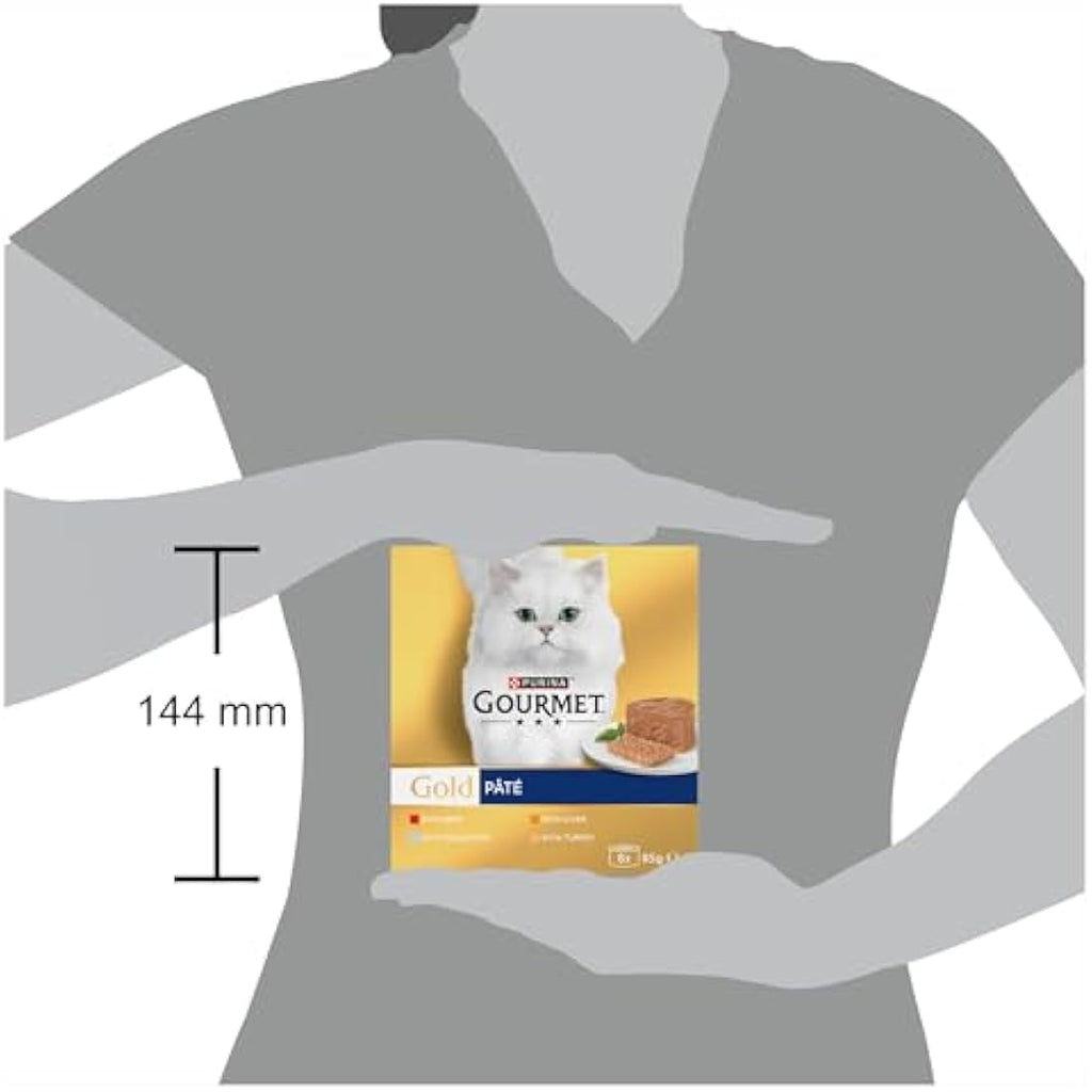 GOURMET Gold Pate Wet Cat Food Multipack - 48 x 85g Cans