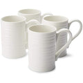 Sophie Conran for Portmeirion Porcelain Tall Mug, White, Set of 4
