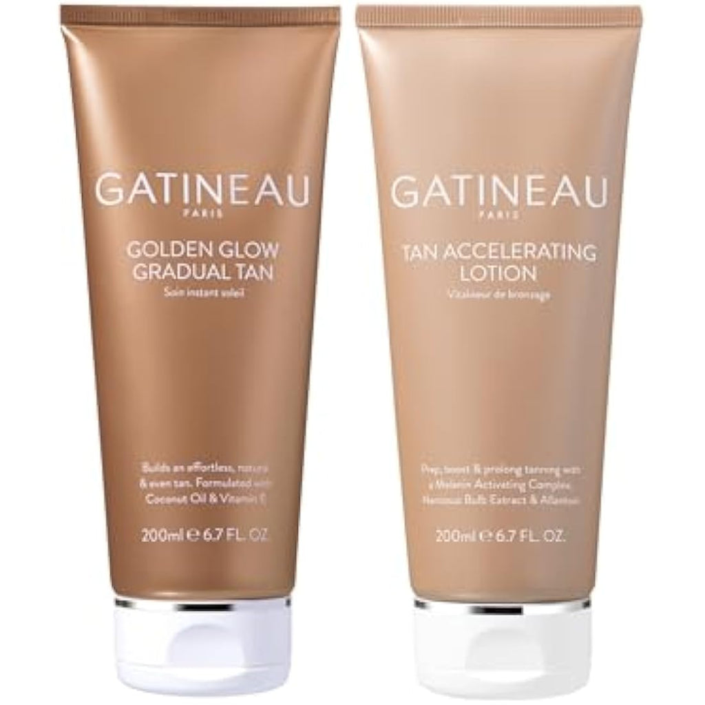 Gatineau Tan Accelerating Lotion & Golden Glow Gradual Tan Duo Set