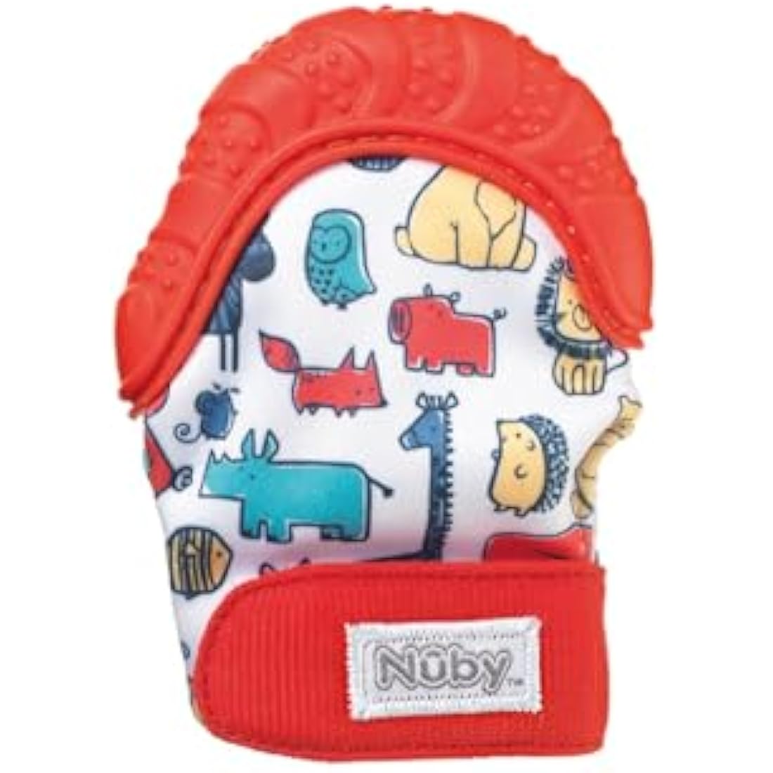Nuby Teething Mitt – Red Monkey Silicone Teether for Sore Gums