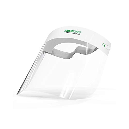 Medichief Face Shield – Anti-Fog Full Face Protective Visor (10 Pack)