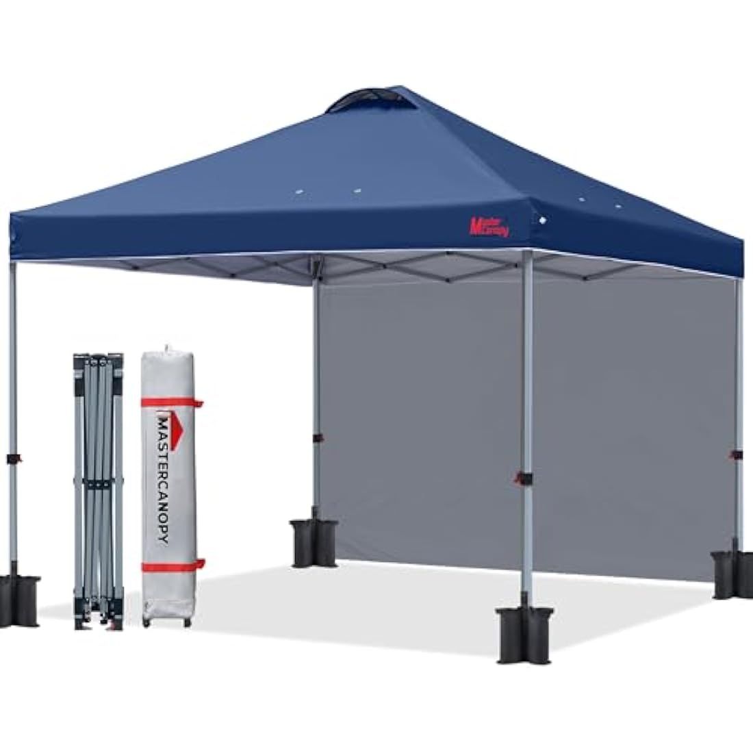 MASTERCANOPY 3x3M Pop-up Gazebo Tent | UV Protection Canopy with Sidewall