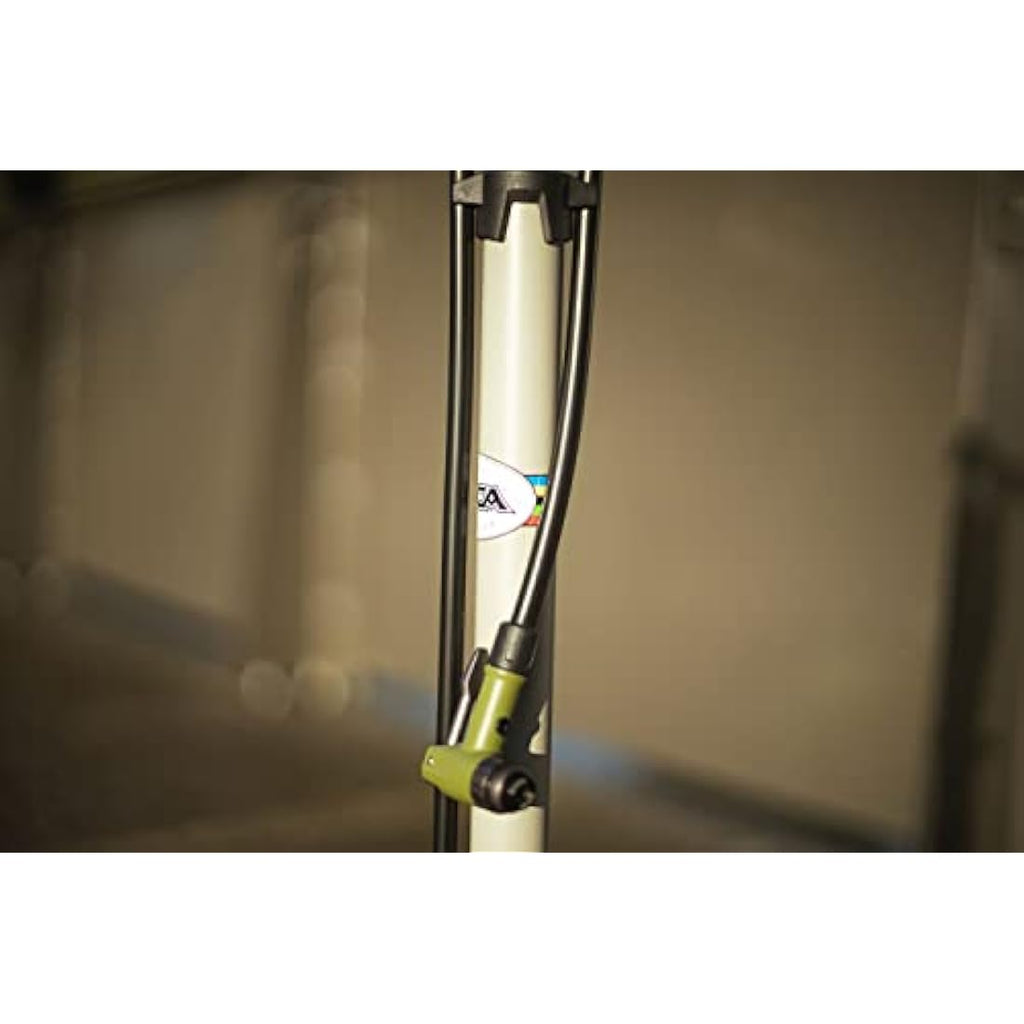 Silca Terra Floor Pump – 120 PSI Aluminum Pump with Ash Wood Handle