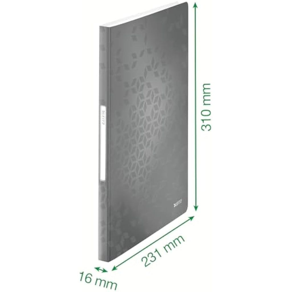 Leitz WOW A4 Display Book - 40 Pockets, 80 Sheet Capacity - Purple