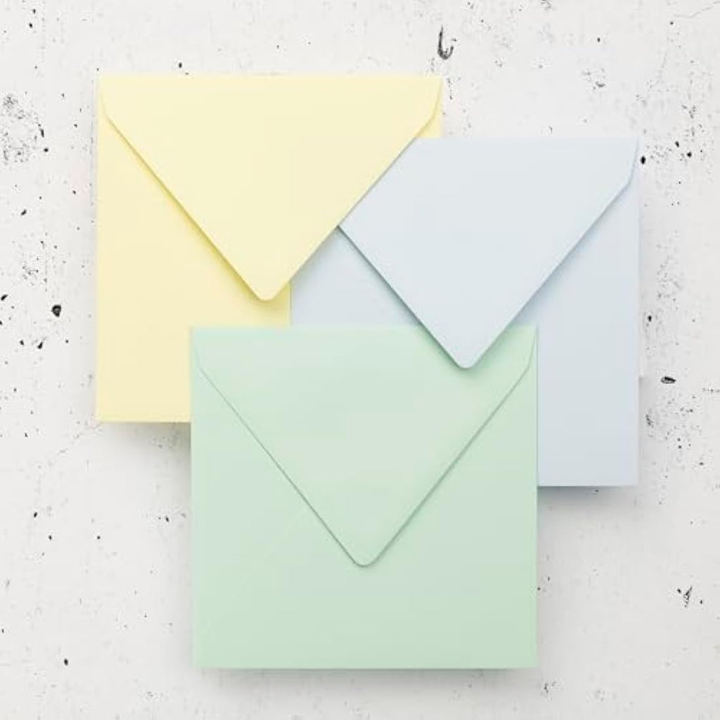 Clairefontaine Pollen Green Envelopes - 140x140mm 120gsm (Pack of 20)