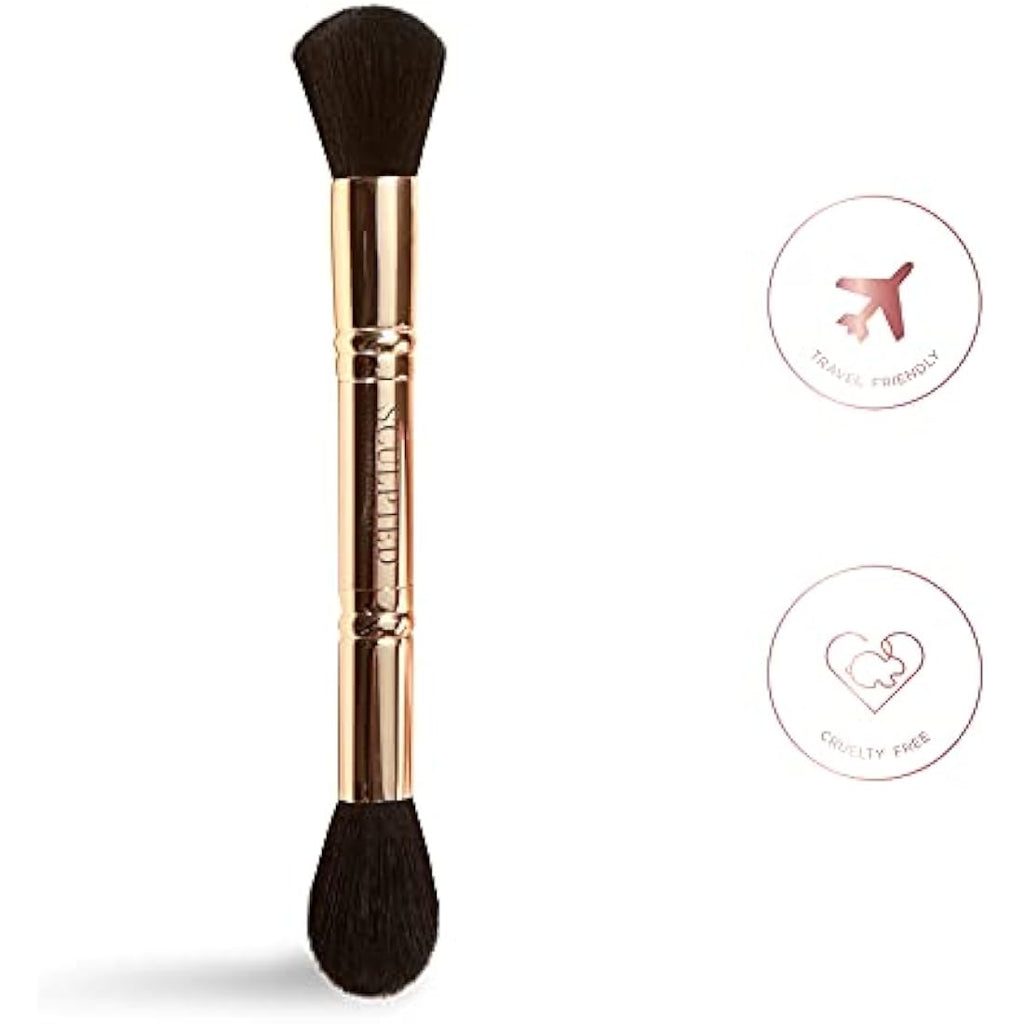 Sculpted by Aimee Sculpting Duo Makeup Brush – Vegan Bronzer & Highlighter