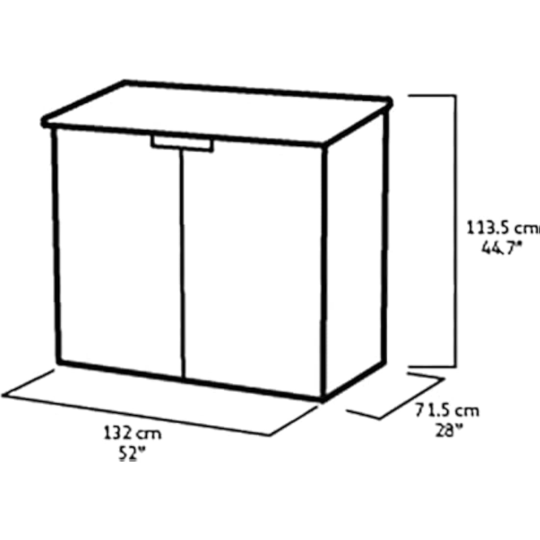 Keter Store It Out Nova Garden Storage Shed | 880L Outdoor Bin Store