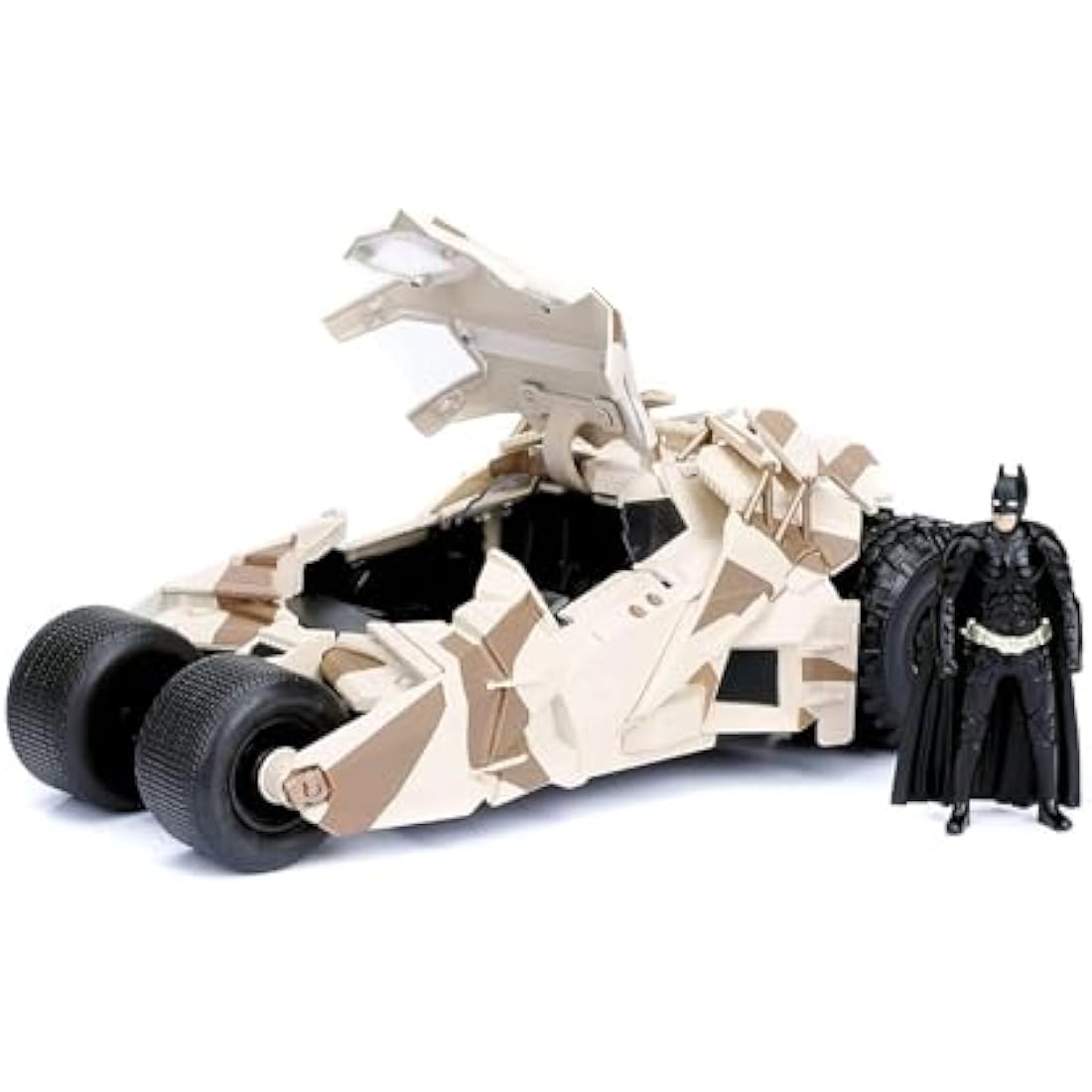 Jada Toys Batmobile Tumbler Camo 1:24 Die-Cast Model Car with Figure