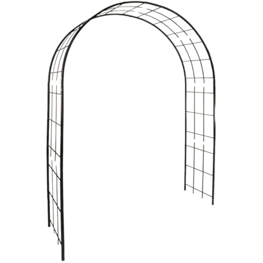 Louis Mill Metal Garden Arch for Climbing Plants - Antique Iron