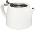 Forlife Stump Teapot with Infuser | 530 mL White Stackable Ceramic