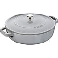Staub Cast Iron Chistera Braiser Pan - Graphite Grey - 28 cm
