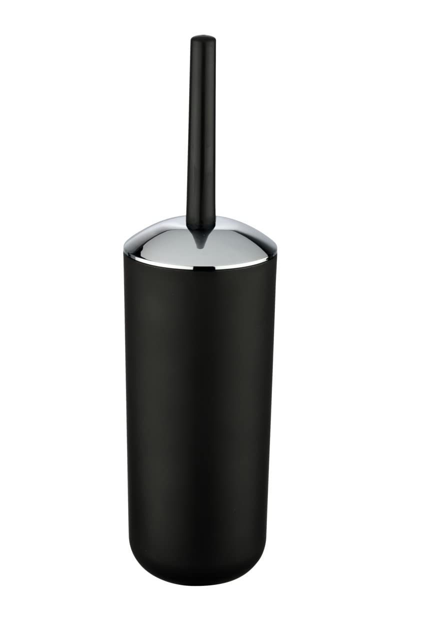 WENKO Brasil Black WC Brush Set – Unbreakable Plastic Toilet Brush