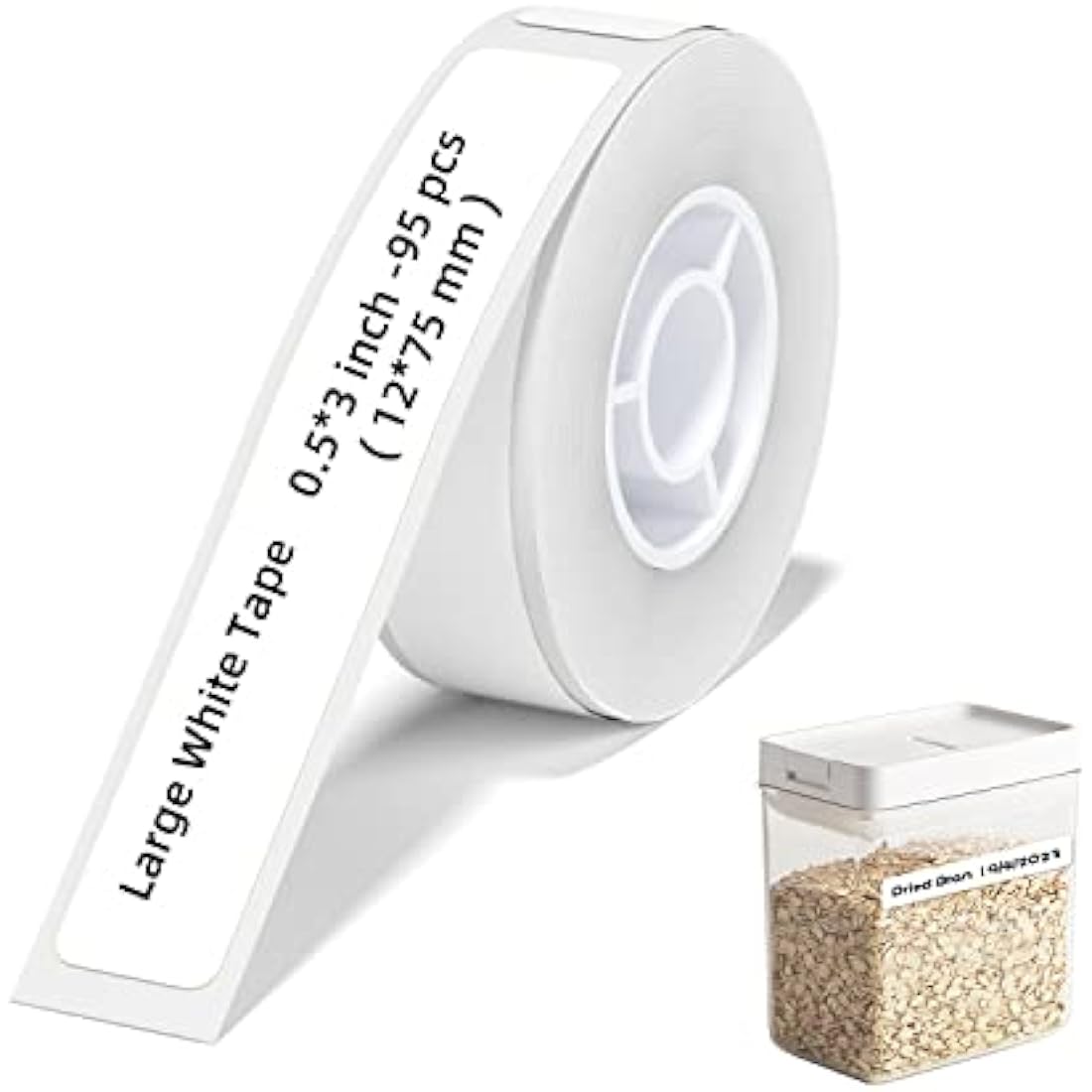 NIIMBOT D11 Thermal Label Tape – Waterproof PET Cable Stickers, 12x75mm
