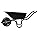 Draper 85L Heavy Duty Metal Wheelbarrow with Pneumatic Wheel