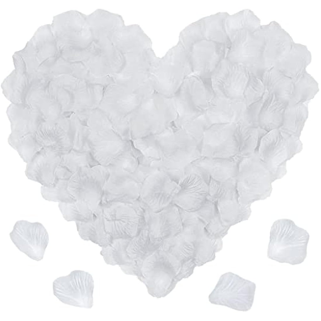 2000pcs Artificial White Rose Petals for Wedding Decor