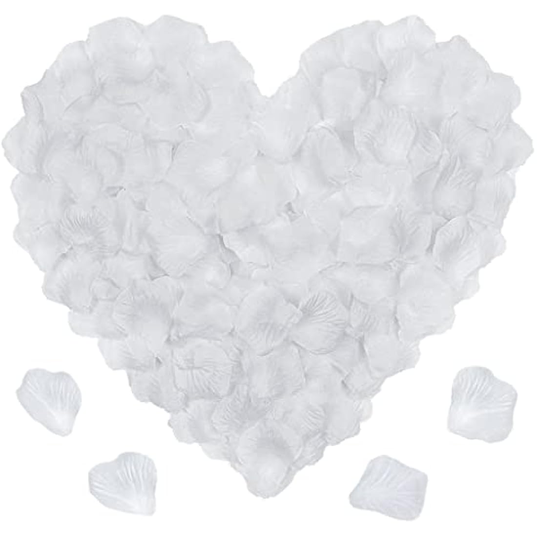 2000pcs Artificial White Rose Petals for Wedding Decor