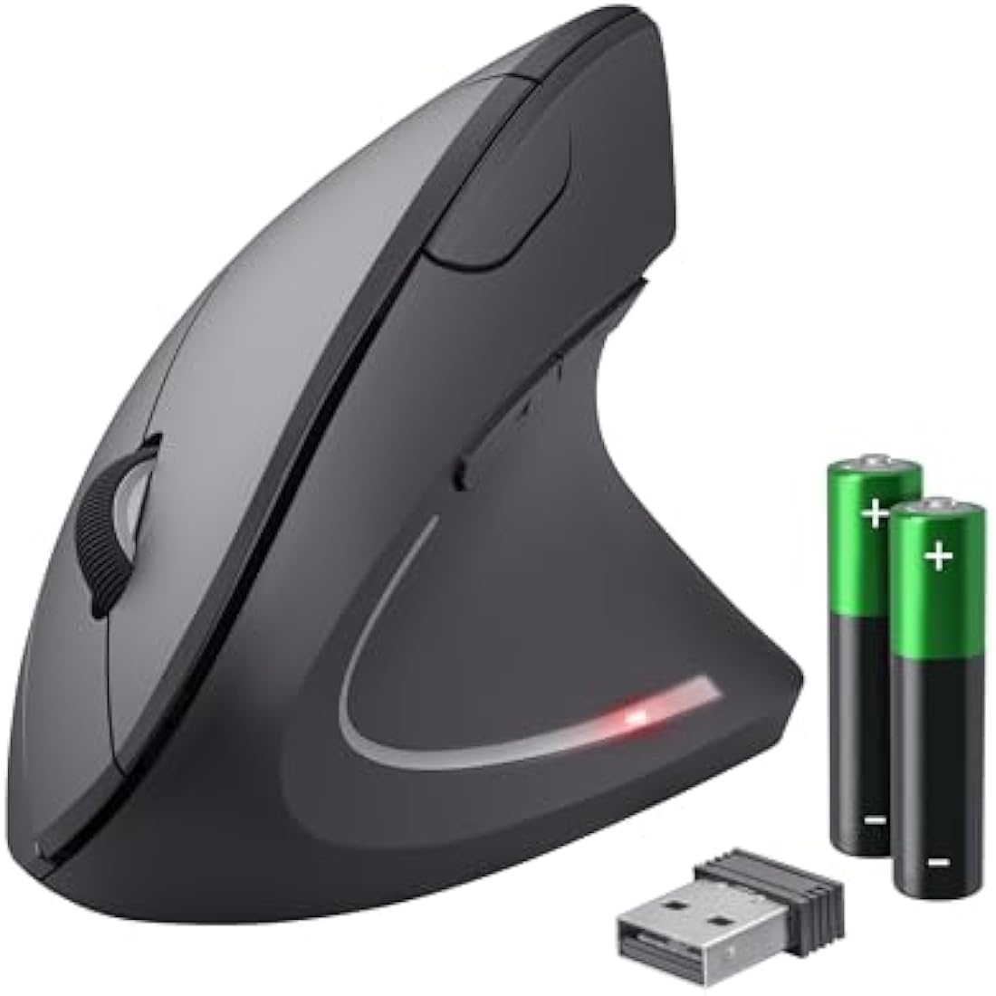 Trust Verto Wireless Vertical Ergonomic Mouse | 1600 DPI - Black
