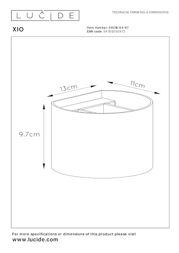 Jolof Store Lucide Wall Light – Dimmable Aluminum Sconce in Coffee