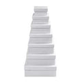 Creativ Company White Cardboard Square Nesting Box Set | 7 Sizes