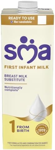 SMA PRO First Infant Baby Milk | Ready to Use Liquid Formula - 6 x 1L