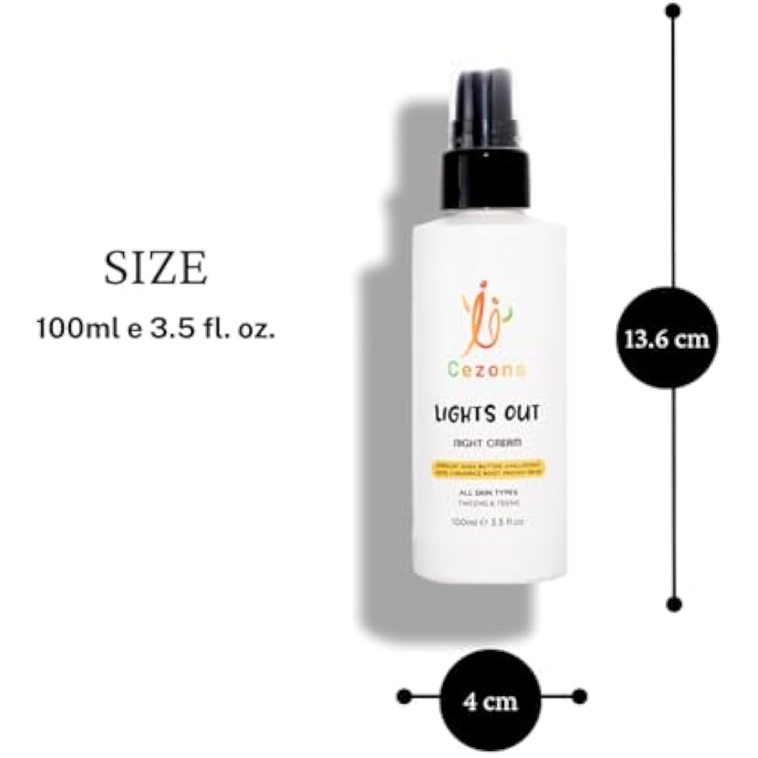 Cezons Lights Out Night Cream – Gentle Hyaluronic Acid Kids Moisturiser