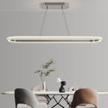 Modern LED Oval Pendant Light | Dimmable Kitchen Island Chandelier