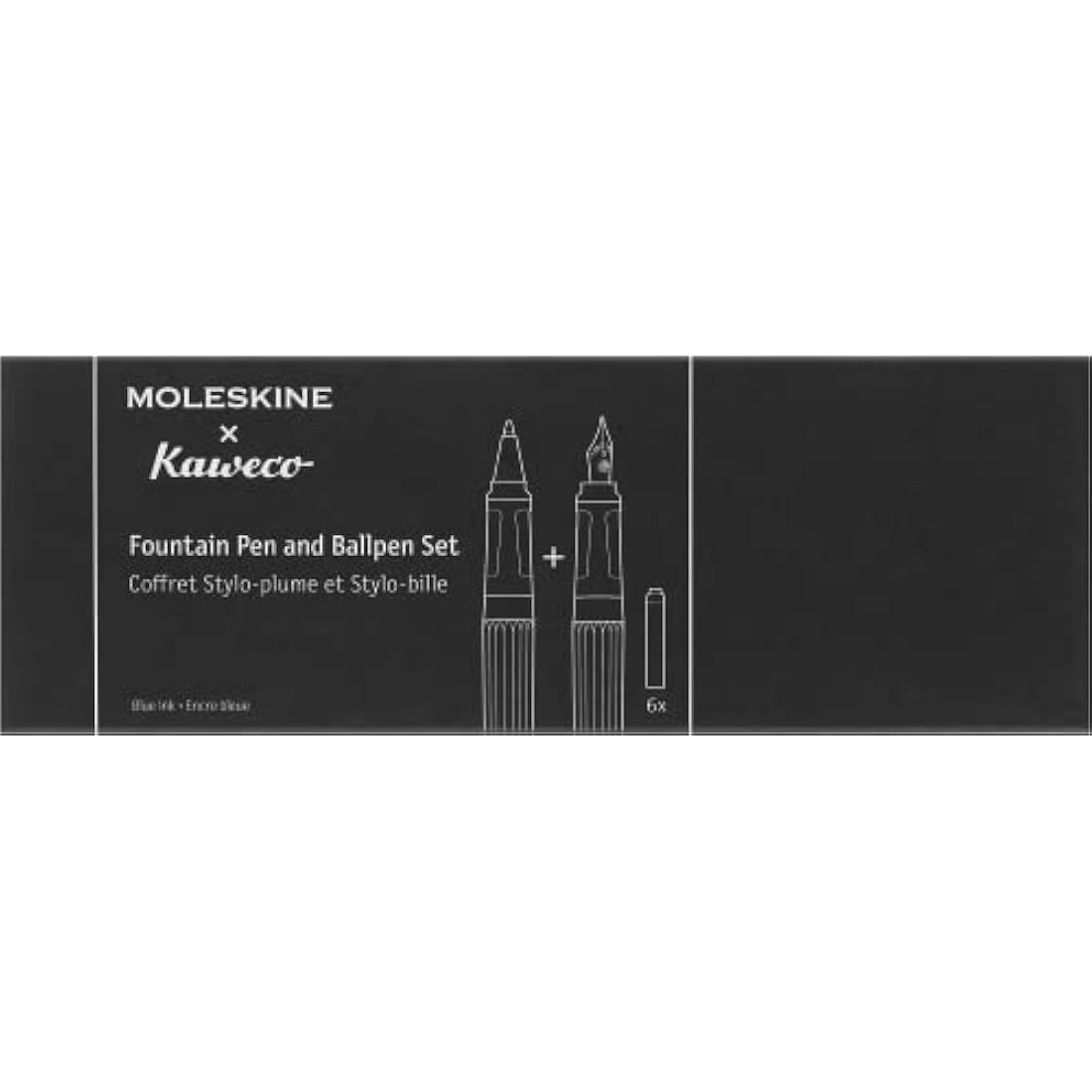 Moleskine x Kaweco Fountain Pen | Black ABS Plastic with Gold Nib