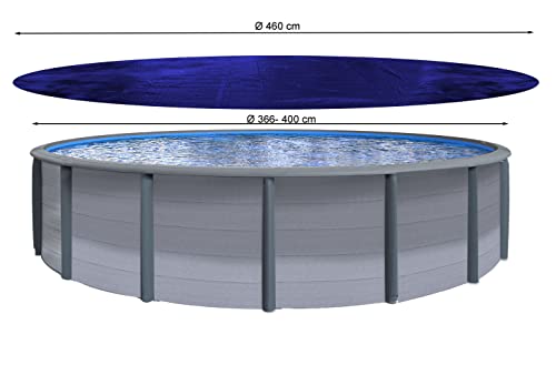 Quick Star Round Winter Pool Cover 460cm - Blue UV Resistant Tarpaulin