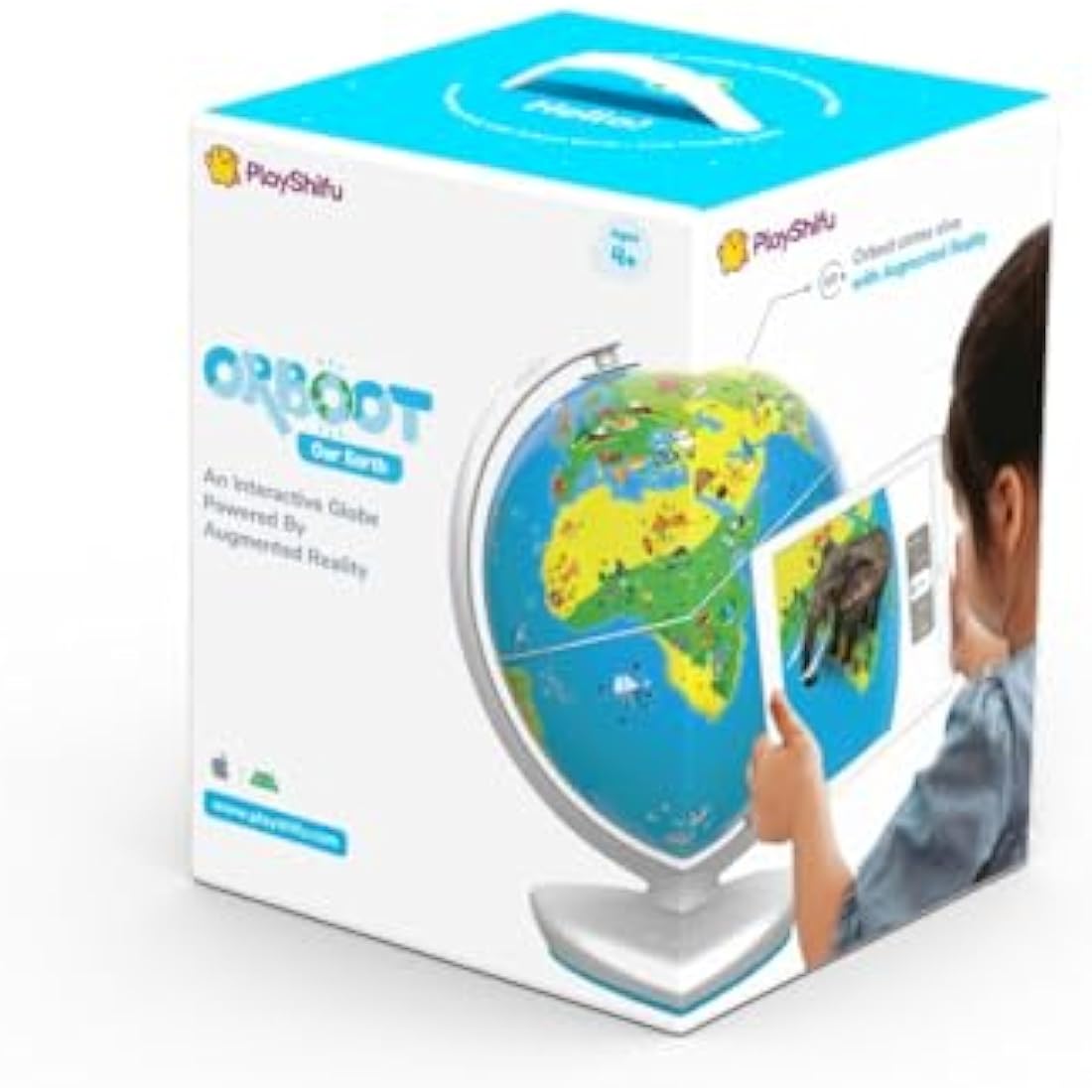 PlayShifu Orboot Earth: Interactive AR Educational Globe STEM Toy for Kids
