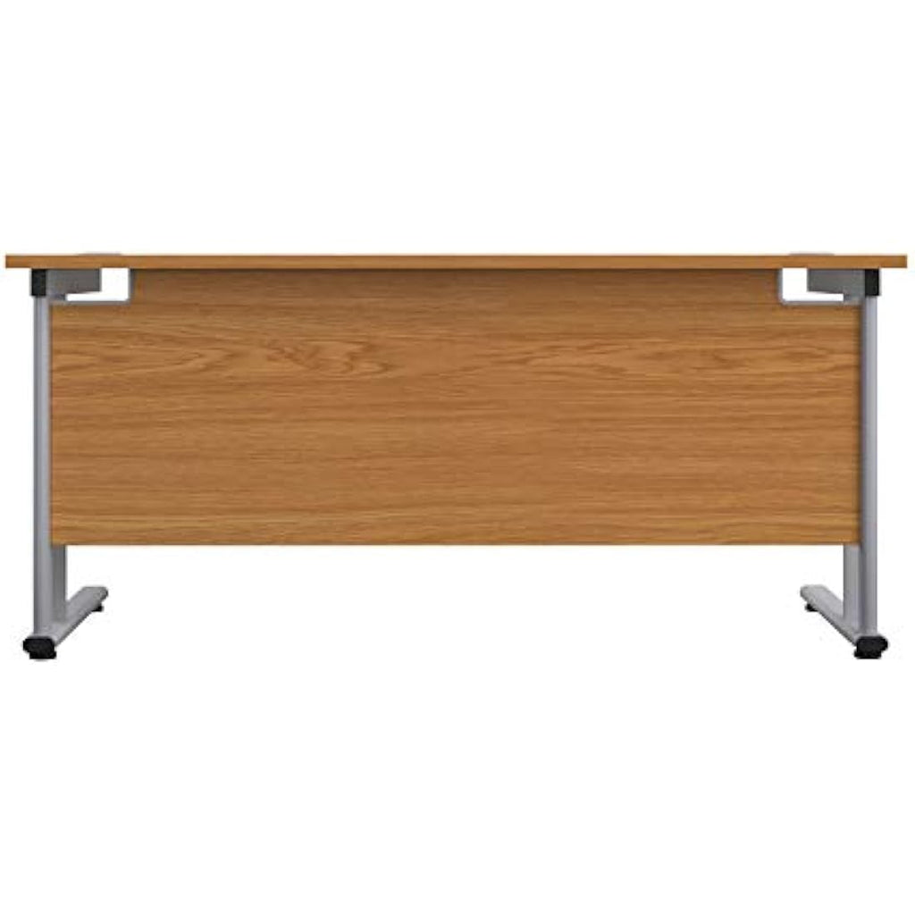 Office Hippo Bürotisch – Freitragender Schreibtisch, Eiche, 140x80cm