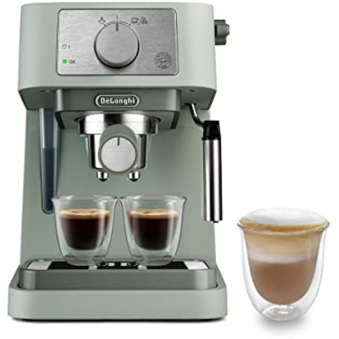 De'Longhi Stilosa EC260.GR Manual Espresso Machine - 15 Bar, Green
