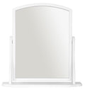 Jolof Store Arched Wooden Dressing Table Mirror – White Vanity Mirror