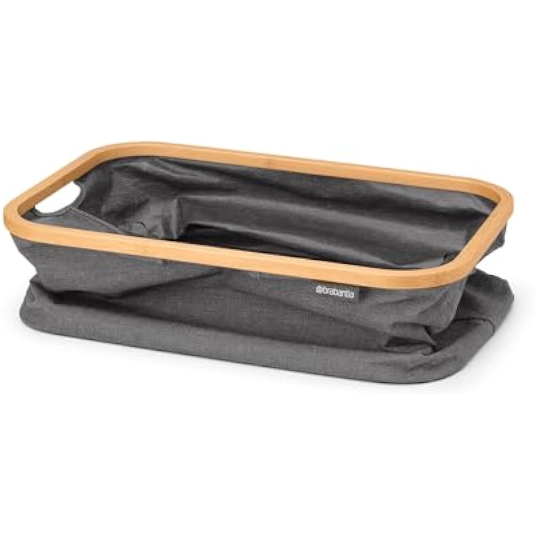 Brabantia Foldable Laundry Basket – 40L Water Resistant Hamper, Pepper Black