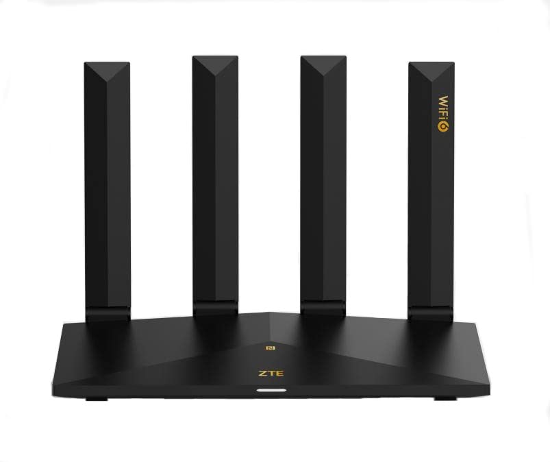 ZTE Miracle T3000 WiFi 6 Router AX3000 – High-Speed Wireless - Black