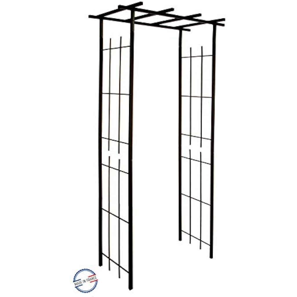 Louis Moulin Aged Iron Square Tube Pergola for Climbing Plants