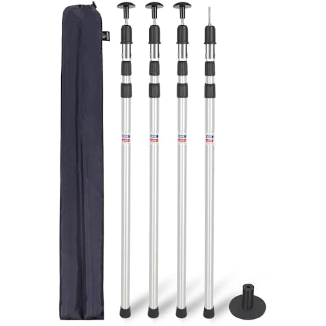 REDCAMP Adjustable Aluminum Tarp Poles – Telescopic Camping Tent Poles