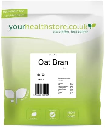 yourhealthstore Premium Gluten Free Oat Bran 1kg | High Fibre Pouch