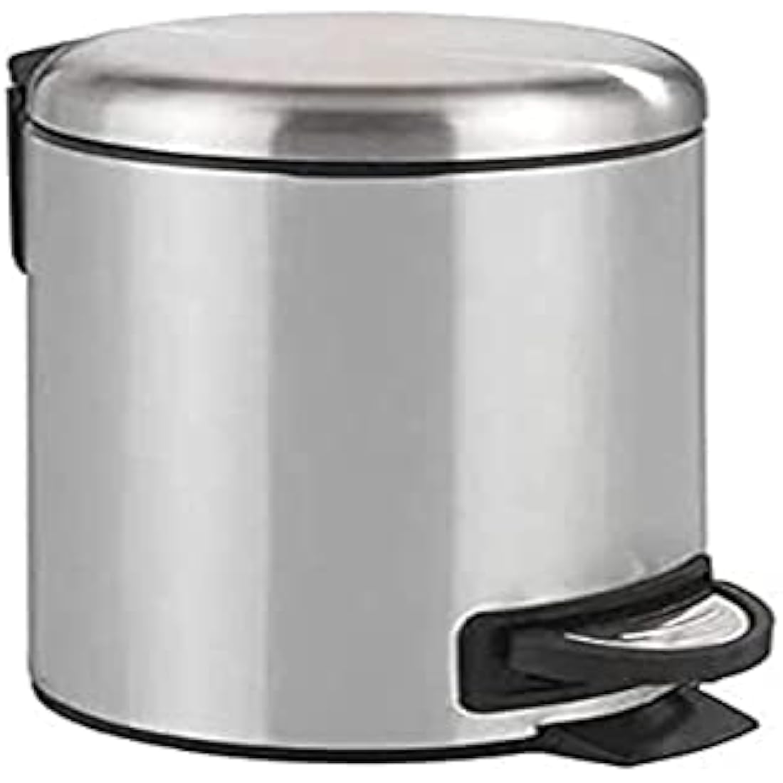 WENKO Leman Cosmetic Pedal Bin – 3L Matt Stainless Steel Waste Bin