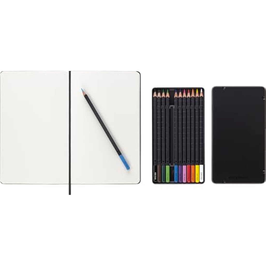 Moleskine Drawing Kit: Large Sketchbook and 12 Watercolor Pencils
