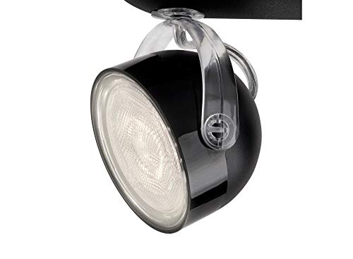 Philips Dyna LED 3-Bulb Ceiling Spotlight – Black Swivel Light