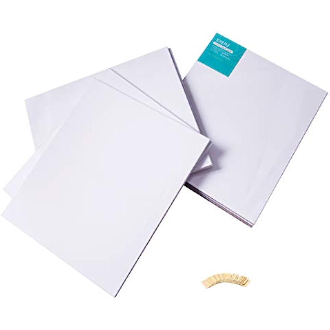 Exerz 50x60cm Pre-Stretched Cotton Canvas 4pk | Triple Primed 280GSM