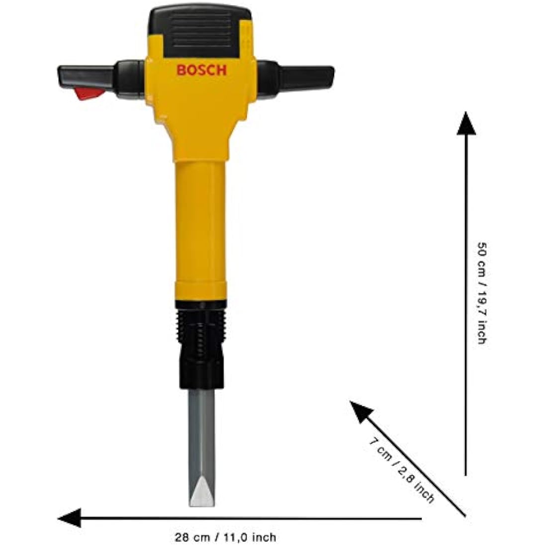 Theo Klein Bosch Toy Breaker Hammer – Battery-Powered with Sound and Light