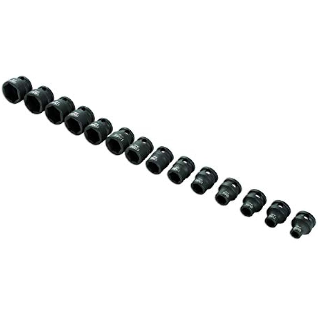 Laser Tools 3/8"D Stubby Impact Socket Set - 14pc Automotive Kit