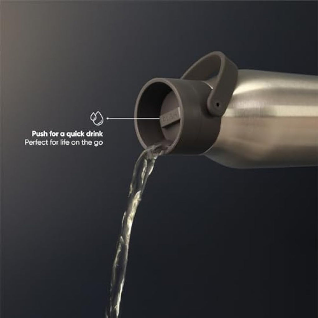Circular & Co 1L Recycled Stainless Steel Insulated Water Bottle - Grey