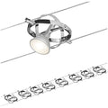 Paulmann Cardan Cable Lighting System – Matt Chrome Ceiling Light Set